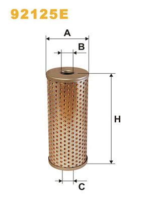 WIX FILTERS hidraulinis filtras, vairo sistema 92125E